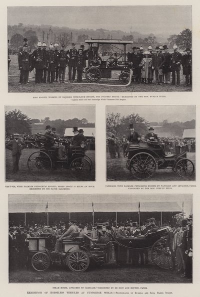 Exposición de vehículos sin caballos en Tunbridge Wells de English Photographer