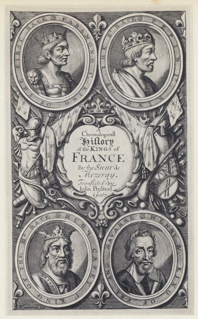 F Eudes de Mezeray, Historia cronológica de los reyes de Francia, Tr J Bulteel, T N para T Basset, etc 1683 (foto b/n) de English Photographer