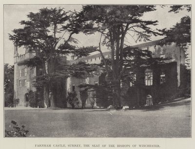 Castillo de Farnham, Surrey, la residencia de los obispos de Winchester de English Photographer