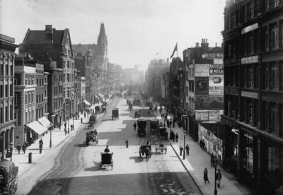 Farringdon Street, Londres, desde Holborn Viaduct de English Photographer