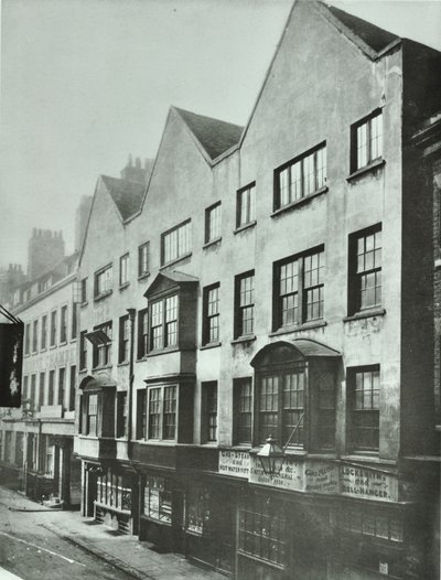 Fetter Lane, parte trasera de Barnards Inn, Ciudad de Londres, 1879 de English Photographer