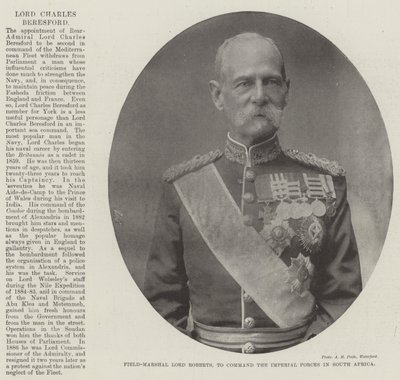 El mariscal de campo Lord Roberts, para comandar las fuerzas imperiales en Sudáfrica de English Photographer