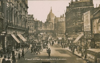 Fleet Street y Ludgate Hill, Londres de English Photographer