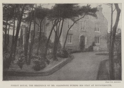 Forest House, la Residencia del Sr. Gladstone durante su Estancia en Bournemouth de English Photographer