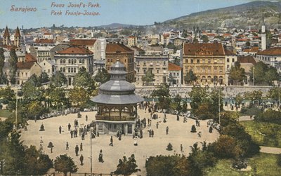 Parque Franz Josef, Sarajevo (foto a color) de English Photographer