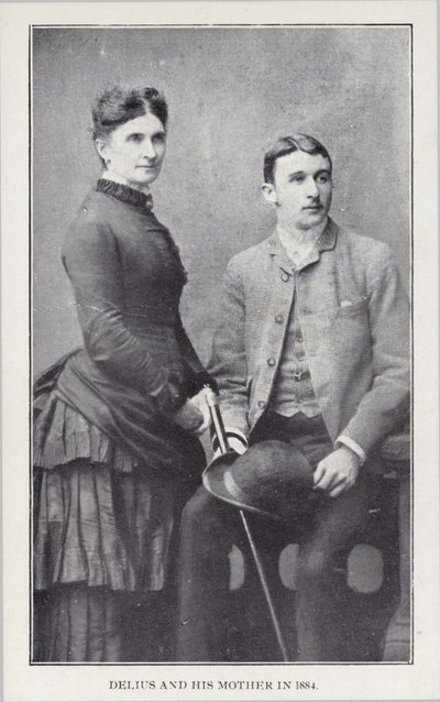 Frederick Delius y su madre en 1884 de English Photographer