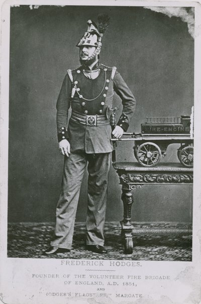 Frederick Hodges, fundador de la Brigada de Bomberos Voluntarios de Inglaterra de English Photographer