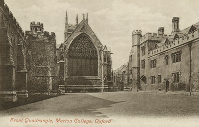 Front Quad, Merton College, Oxford, Oxfordshire de English Photographer