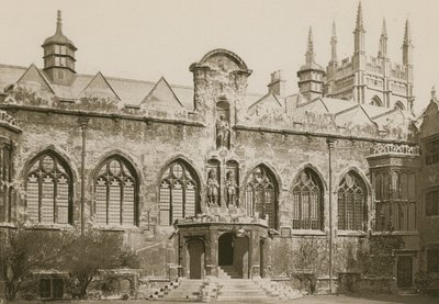 Cuadrángulo Frontal, Oriel College, Oxford de English Photographer