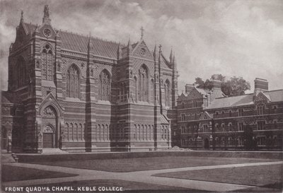 Frente del Cuadrángulo y Capilla, Keble College de English Photographer