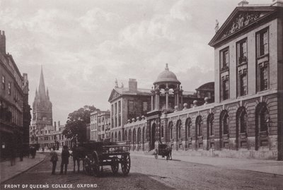 Frente del Colegio de la Reina, Oxford de English Photographer