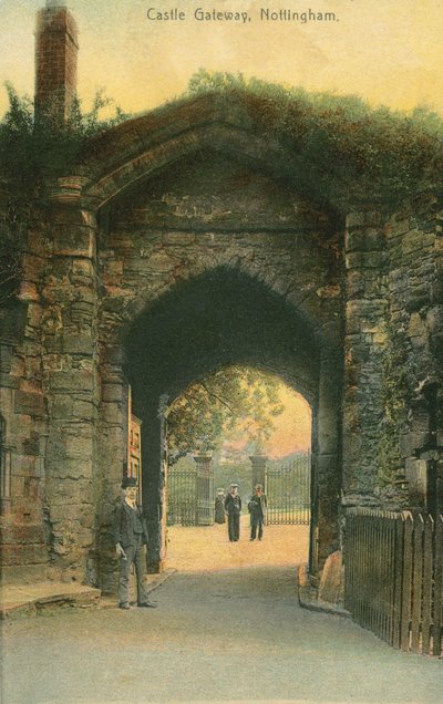 Puerta de Entrada, Castillo de Nottingham de English Photographer