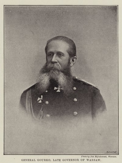 General Gourko, exgobernador de Varsovia de English Photographer