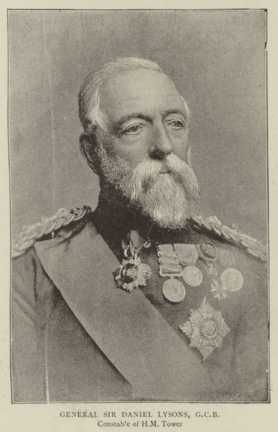 General Sir Daniel Lysons, GCB de English Photographer