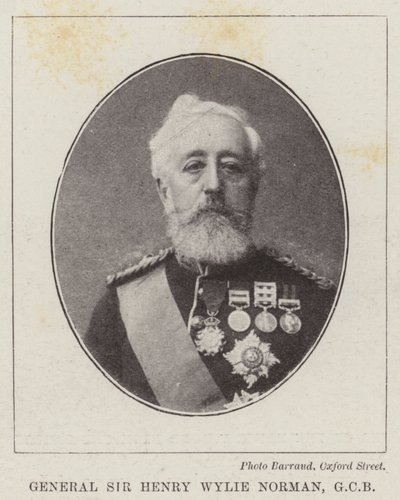 General Sir Henry Wylie Norman, GCB de English Photographer