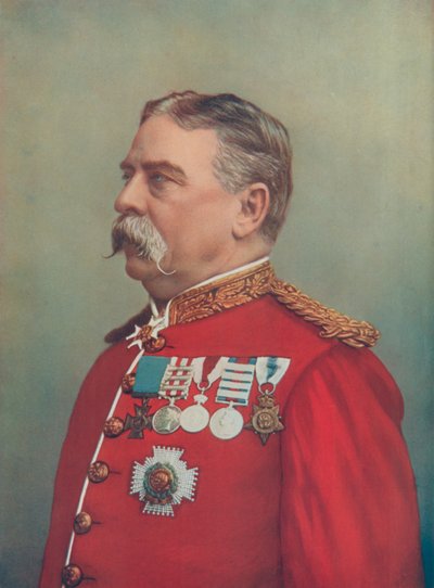 General Sir Hugh Gough. Guardián de las Joyas, Torre de Londres de English Photographer