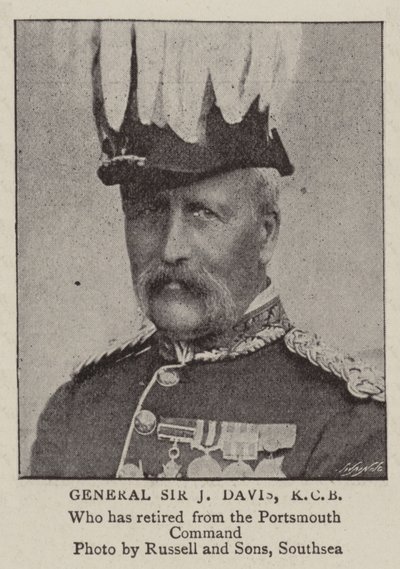 General Sir J Davis, KCB de English Photographer
