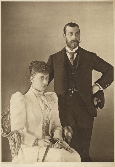 Jorge, Duque de York, y su esposa, la Princesa María de Teck de English Photographer