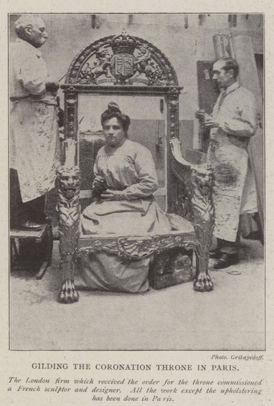 Dorado del Trono de la Coronación en París de English Photographer