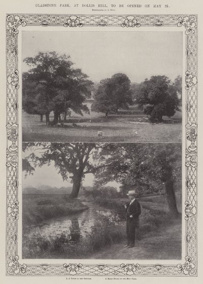 Parque Gladstone, en Dollis Hill, a ser inaugurado el 25 de mayo de English Photographer