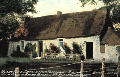 Cabaña Gladstone, Mid Tofrcombs Biggar, Lugar de nacimiento del abuelo de William Ewart Gladstone de English Photographer