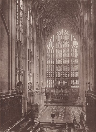 Gloucester: La Catedral, Choir East (fotografía en b/n) de English Photographer