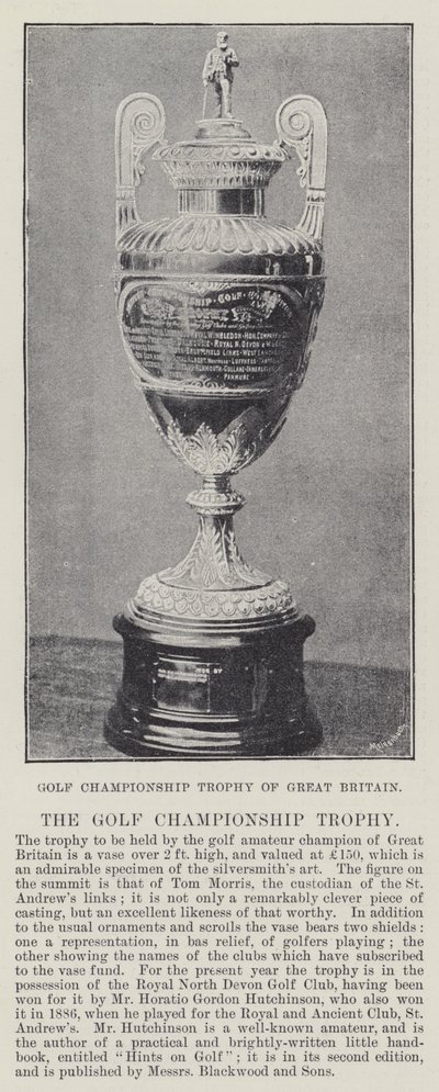 Trofeo del Campeonato de Golf de Gran Bretaña de English Photographer