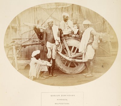 Zemindars Goojur, Hindúes, Rajpootana, de The People of India, por J. Forbes Watson, publicado en 1868 de English Photographer