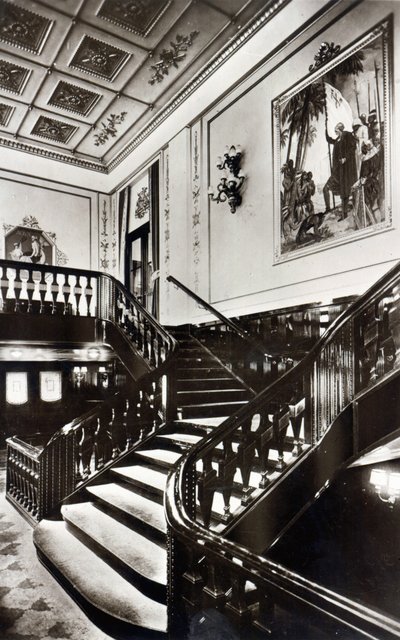 Gran Escalera a bordo del HMS Homeric de English Photographer