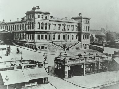 Great Eastern Terminus en Bishopsgate: exterior, 1862 de English Photographer