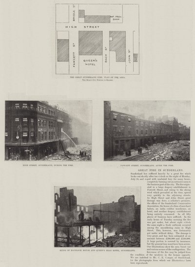 Gran incendio en Sunderland de English Photographer