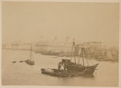 Hospital de Greenwich, desde el Río Támesis de English Photographer