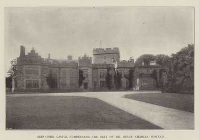 Castillo de Greystoke, Cumberland, la Residencia del Sr. Henry Charles Howard de English Photographer