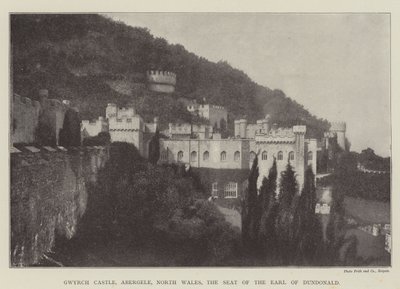 Castillo de Gwyrch, Abergele, Gales del Norte, la residencia del conde de Dundonald de English Photographer