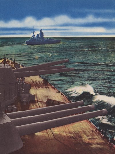 HMS Nelson y HMS Rodney (foto en color) de English Photographer