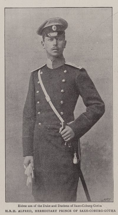 SAR Alfredo, Príncipe Hereditario de Sajonia-Coburgo-Gotha de English Photographer