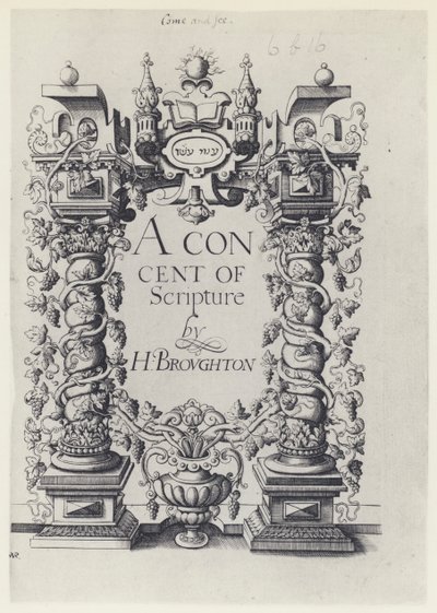 H Broughton, Un concierto de Escritura, G Simson y W White 1590 de English Photographer