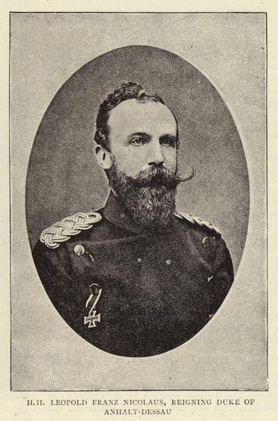 H H Leopoldo Franz Nicolaus, Duque Reigning de Anhalt-Dessau de English Photographer