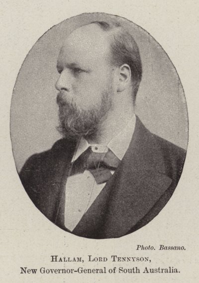 Hallam, Lord Tennyson, nuevo Gobernador General de Australia del Sur de English Photographer