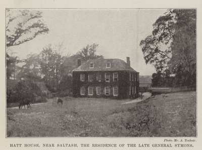 Hatt House, cerca de Saltash, la Residencia del Difunto General Symons de English Photographer