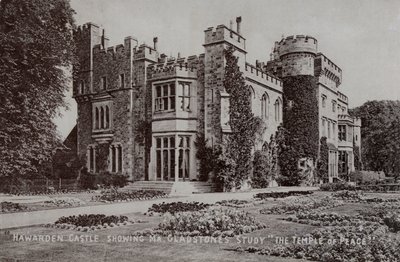 Castillo de Hawarden, hogar del político y primer ministro inglés William Gladstone, Hawarden, Flintshire, Gales de English Photographer