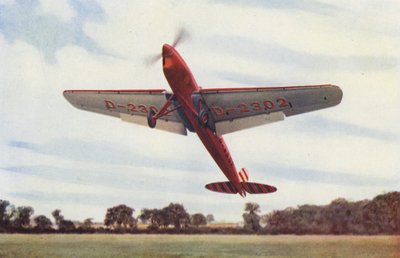 Avión Heinkel con ranuras y flaps (foto en color) de English Photographer