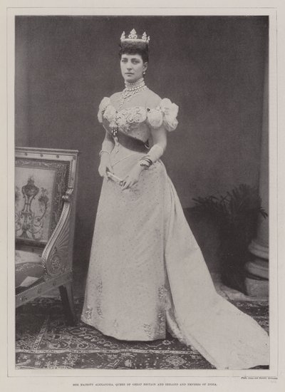 Su Majestad Alexandra, reina de Gran Bretaña e Irlanda y emperatriz de la India de English Photographer