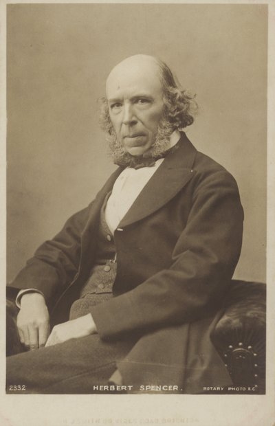 Herbert Spencer (1820-1903), filósofo, teórico político, biólogo y sociólogo inglés de English Photographer