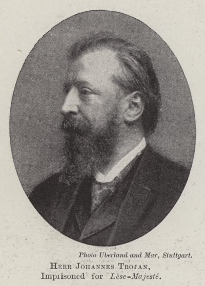 Herr Johannes Trojan, encarcelado por Lese-Majeste de English Photographer