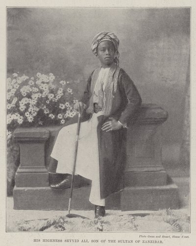 Su Alteza Seyyid Ali, hijo del sultán de Zanzíbar de English Photographer