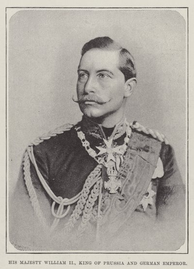 Su Majestad Guillermo II, Rey de Prusia y Emperador Alemán de English Photographer