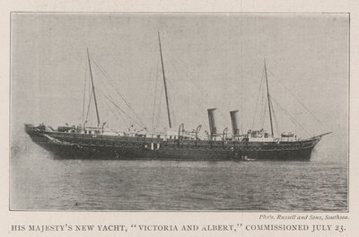 El Nuevo Yate de Su Majestad, Victoria y Albert, Comisionado el 23 de Julio de English Photographer