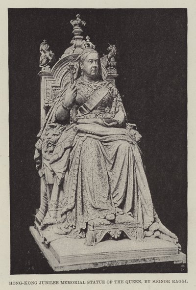 Estatua conmemorativa del jubileo de Hong Kong de la reina, por Signor Raggi de English Photographer