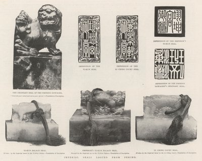 Sellos Imperiales Saqueados de Pekín de English Photographer